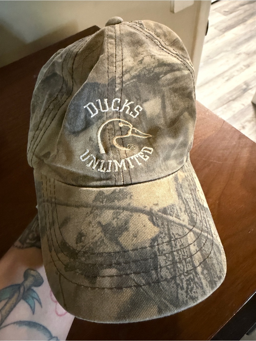Ducks Unlimited Men's Camouflage Baseball Cap - Brown/Green